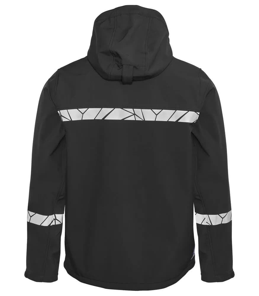 7400 SOFTSHELL JACKE - Schwarz/schwarz