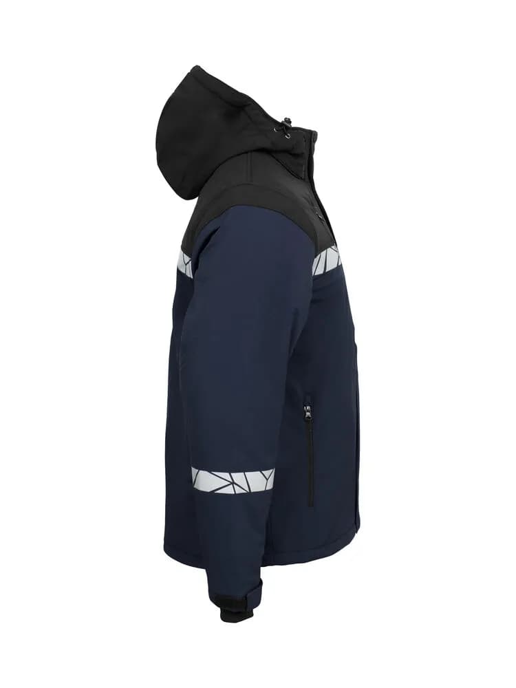 7413 WATTIERTE SOFTSHELL JACKE - Marine/schwarz