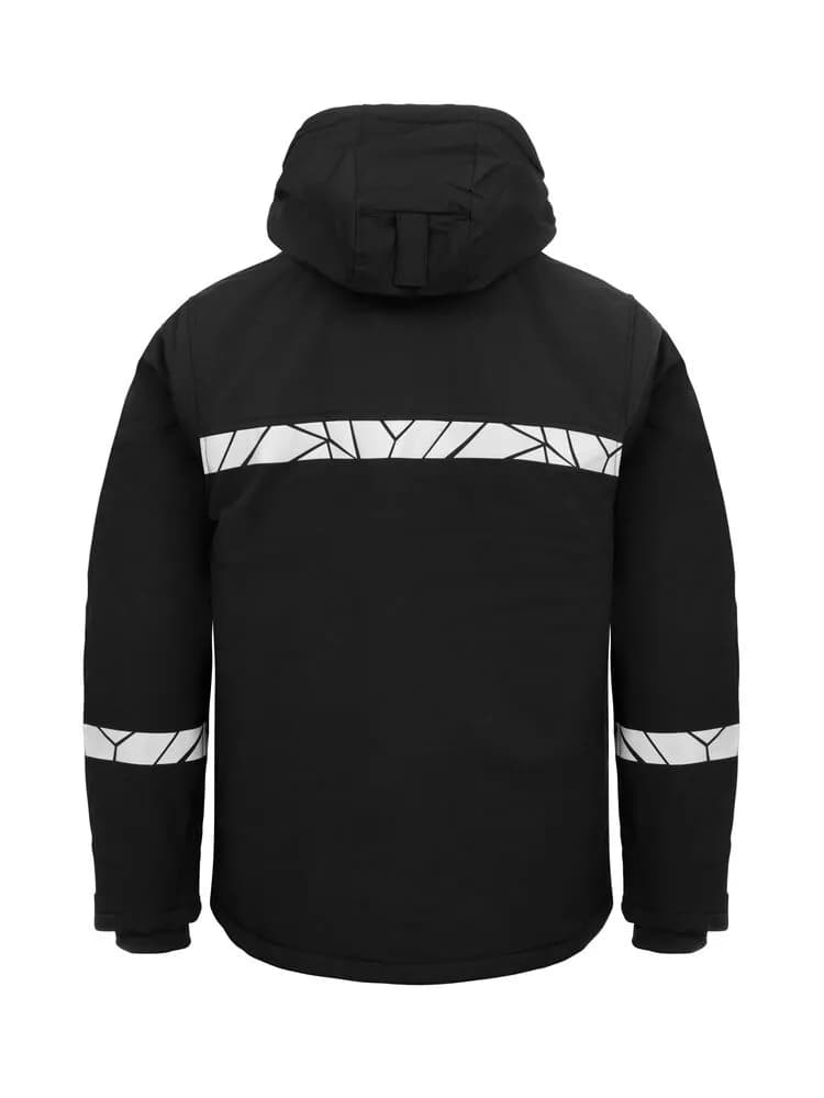 7413 WATTIERTE SOFTSHELL JACKE - Schwarz/schwarz