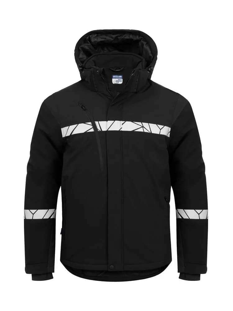 7413 WATTIERTE SOFTSHELL JACKE - Schwarz/schwarz