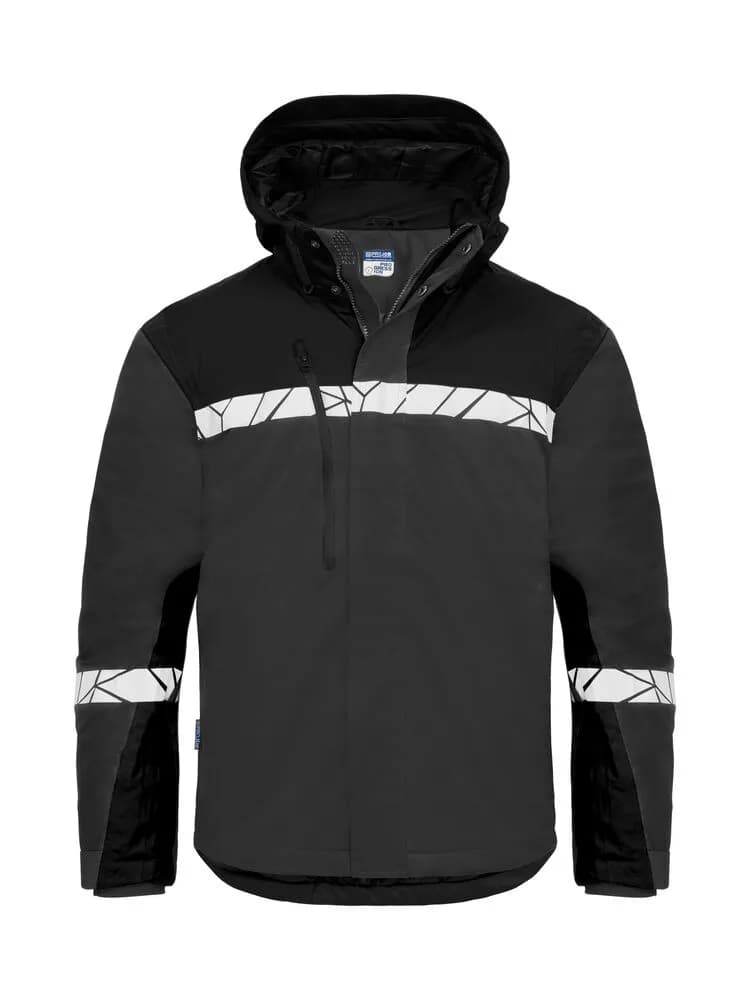 7415 WATTIERTE FUNKTIONSJACKE - Grau/schwarz