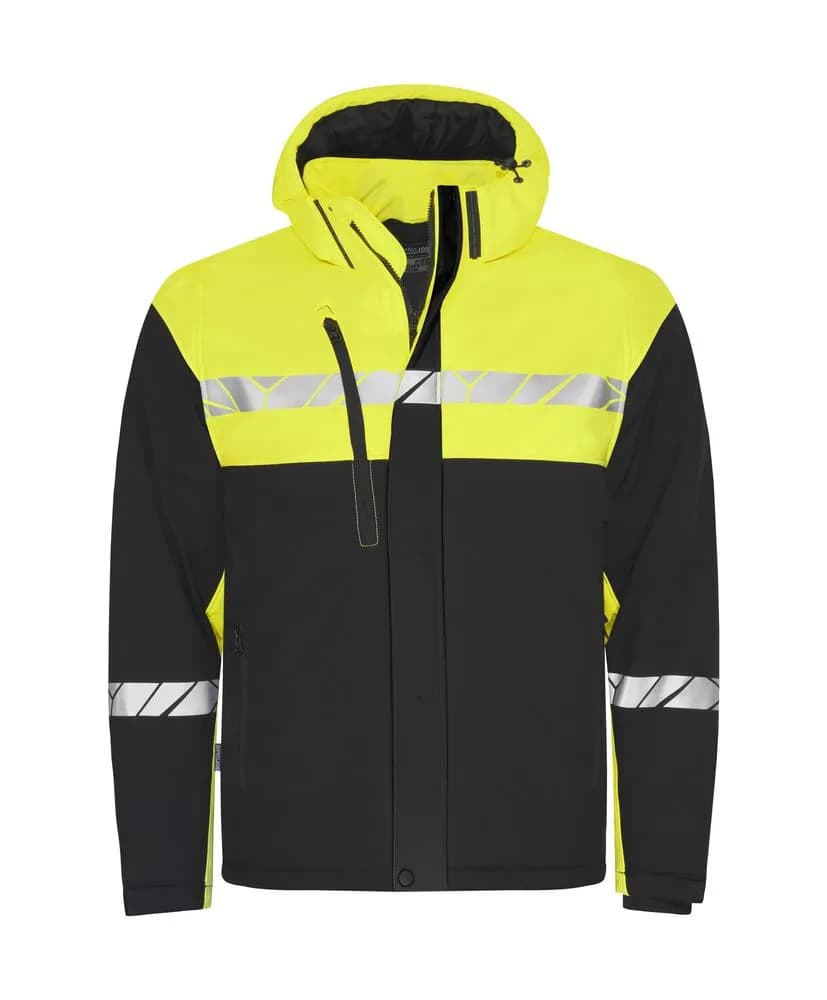 7415 WATTIERTE FUNKTIONSJACKE - Schwarz/gelb