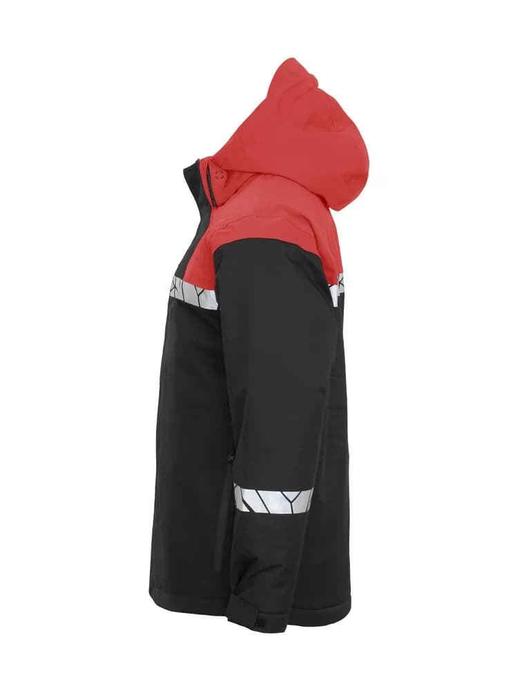 7415 WATTIERTE FUNKTIONSJACKE - Schwarz/rot