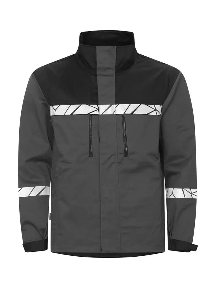 7416 ARBEITSJACKE - Grau/schwarz