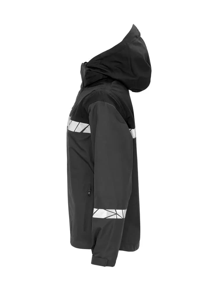 7419 DAMEN SHELL JACKE - Grau/schwarz