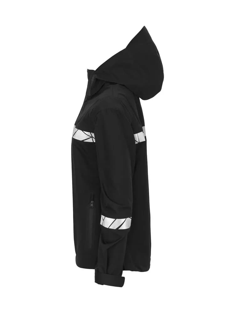 7419 DAMEN SHELL JACKE - Schwarz/Schwarz