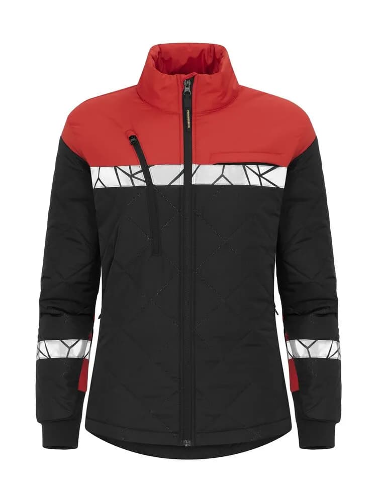 7421 LEICHTE DAMEN JACKE - Schwarz/rot