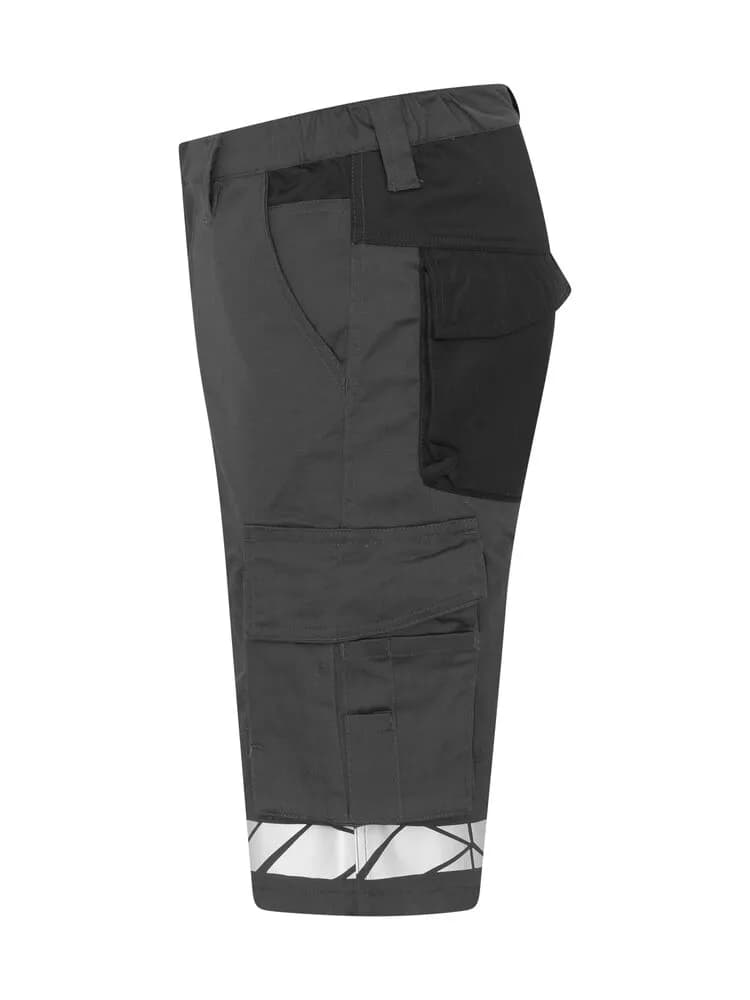 7510 ARBEITSKURZHOSE STRETCH - Grau/schwarz