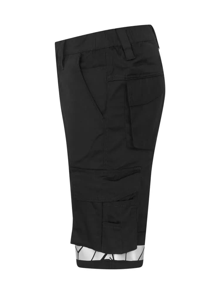 7510 ARBEITSKURZHOSE STRETCH - Schwarz/Schwarz