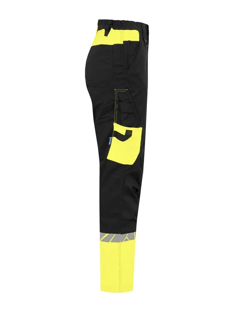 7511 DAMEN SERVICE HOSE - Schwarz/gelb