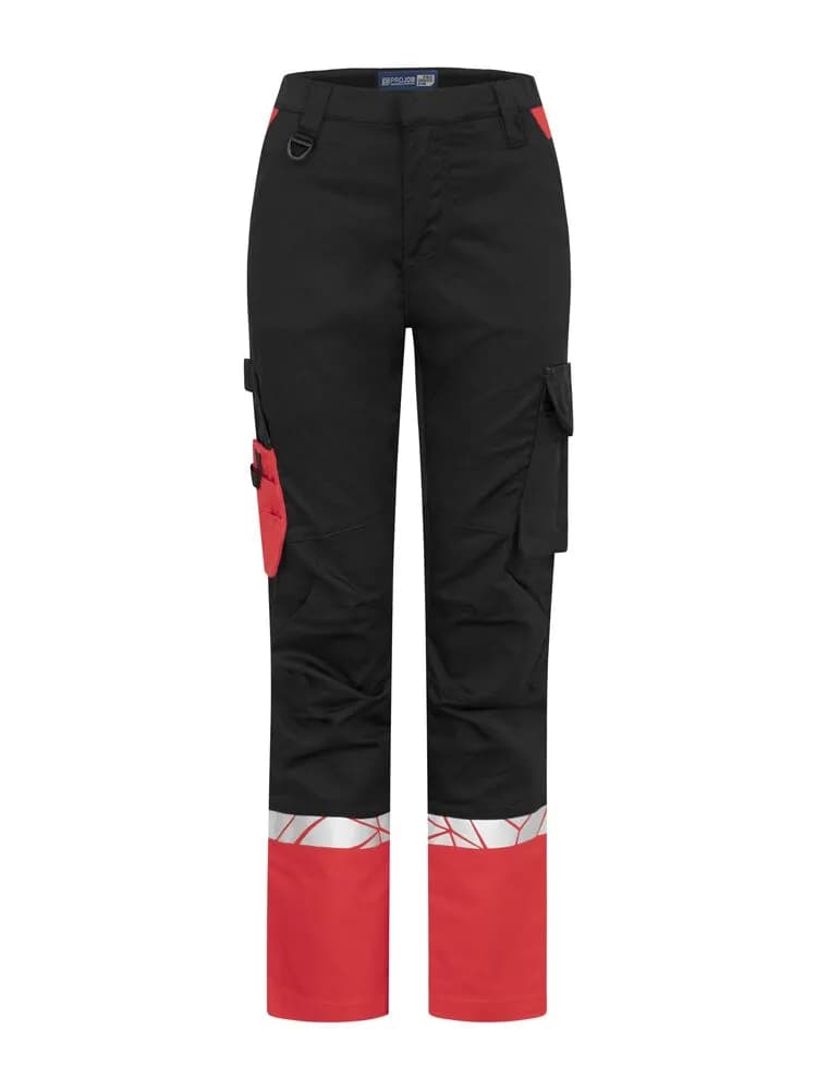 7511 DAMEN SERVICE HOSE - Schwarz/rot