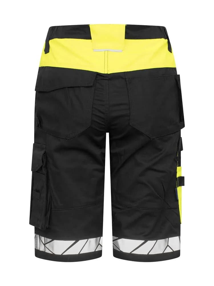 7514 DAMEN ARBEITSKURZHOSE - Schwarz/gelb