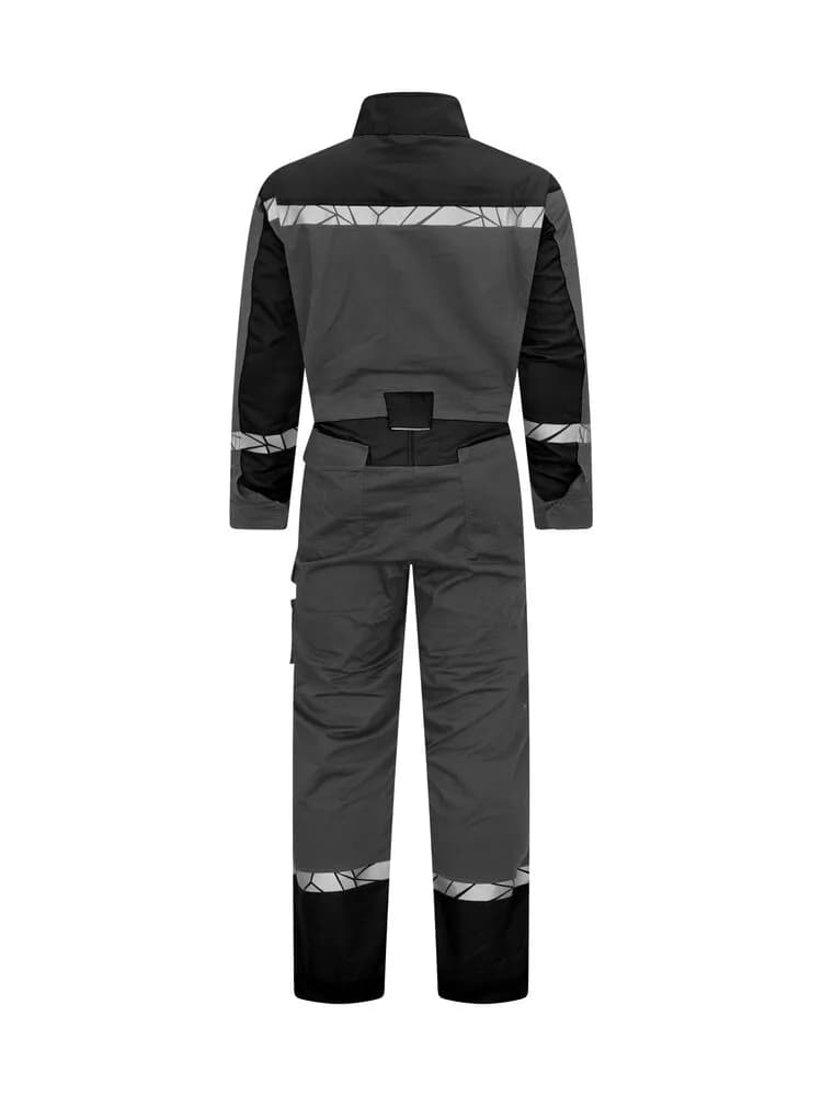 7601 OVERALL 9910-HOCHTSICHTBAR - Grau/schwarz