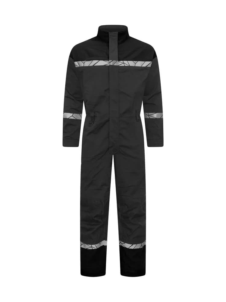 7601 OVERALL 9910-HOCHTSICHTBAR - Grau/schwarz