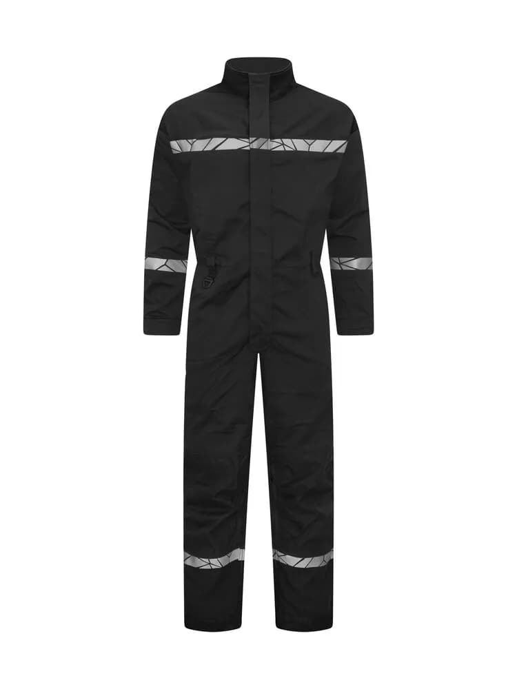 7601 OVERALL 9910-HOCHTSICHTBAR - Schwarz/Schwarz