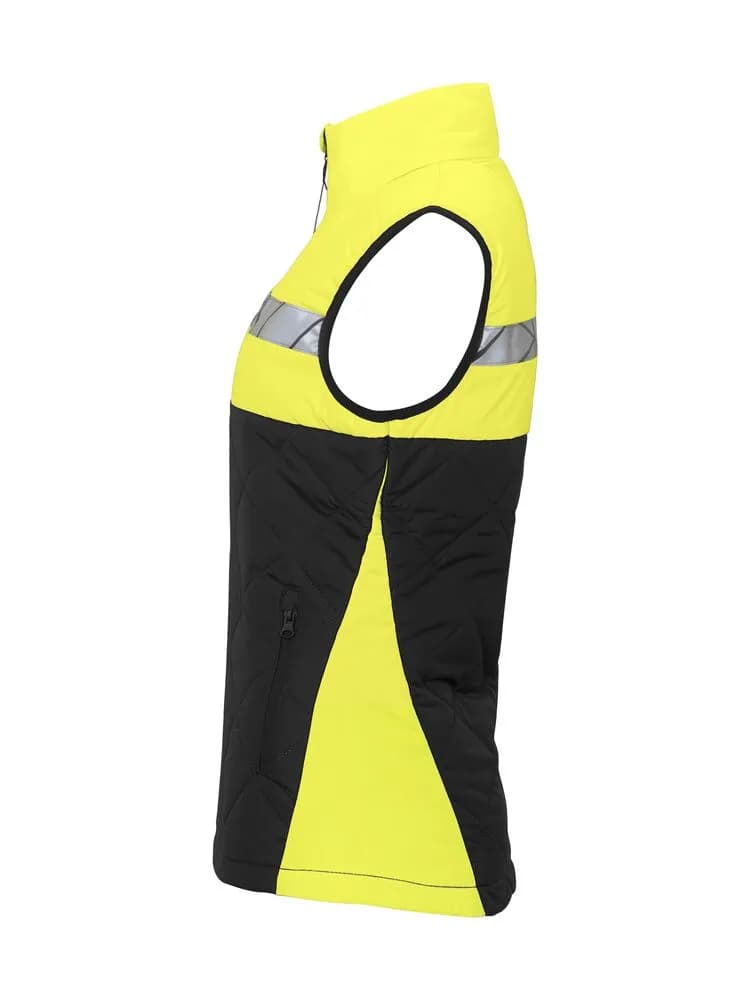 7701 DAMEN WESTE 9910-HOCHTSICHTBAR - Schwarz/gelb