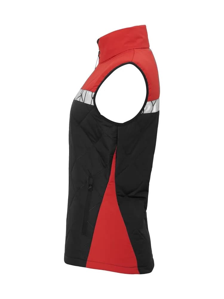 7701 DAMEN WESTE 9910-HOCHTSICHTBAR - Schwarz/rot