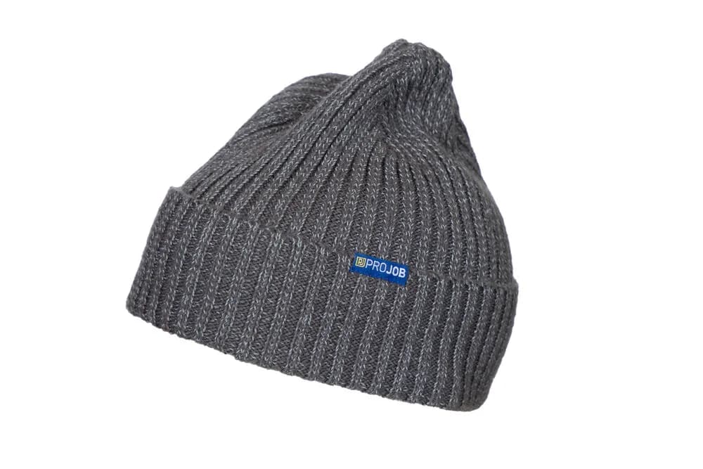 9087 STRICKMÜTZE MIT REFLEKTOR - Grau