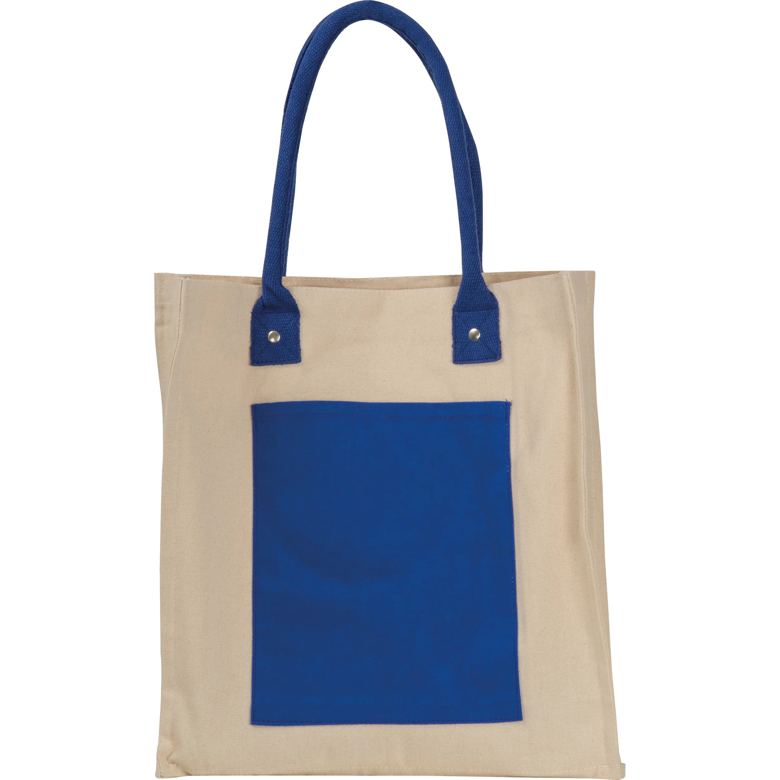 Canvas Shopper mit langen Henkeln RODOLFO - blau