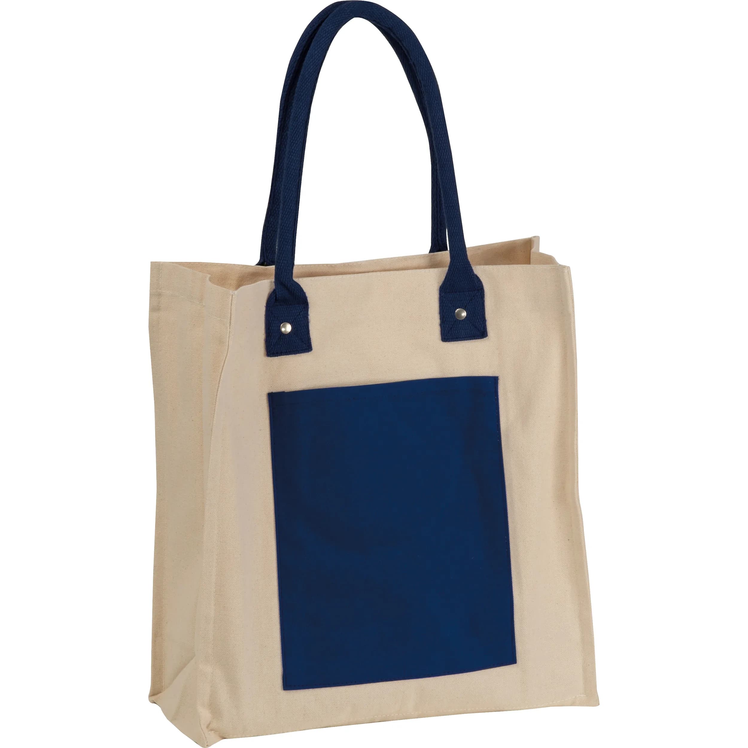 Canvas Shopper mit langen Henkeln RODOLFO - dunkelblau