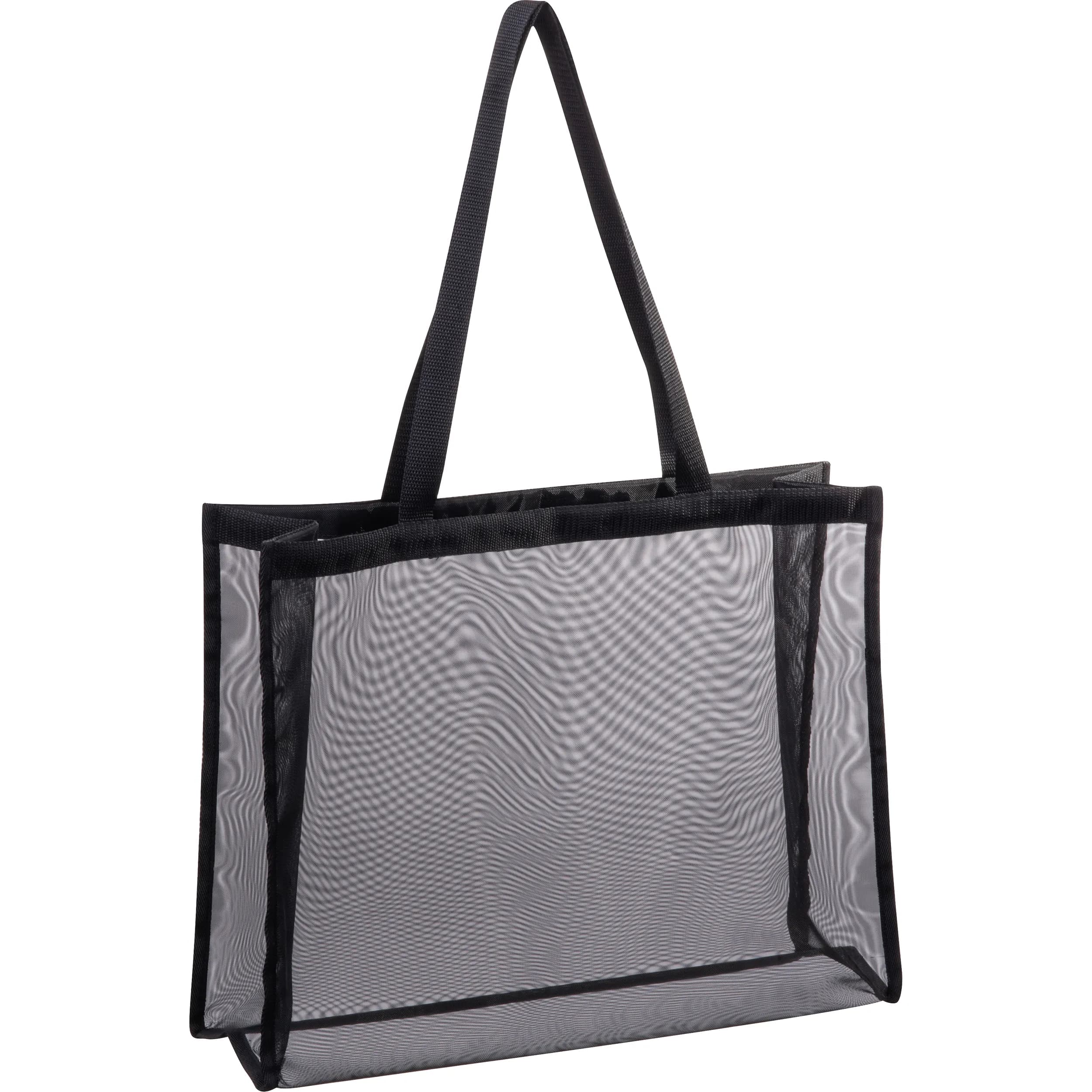 Strandtasche aus Polyester AUGUST - schwarz