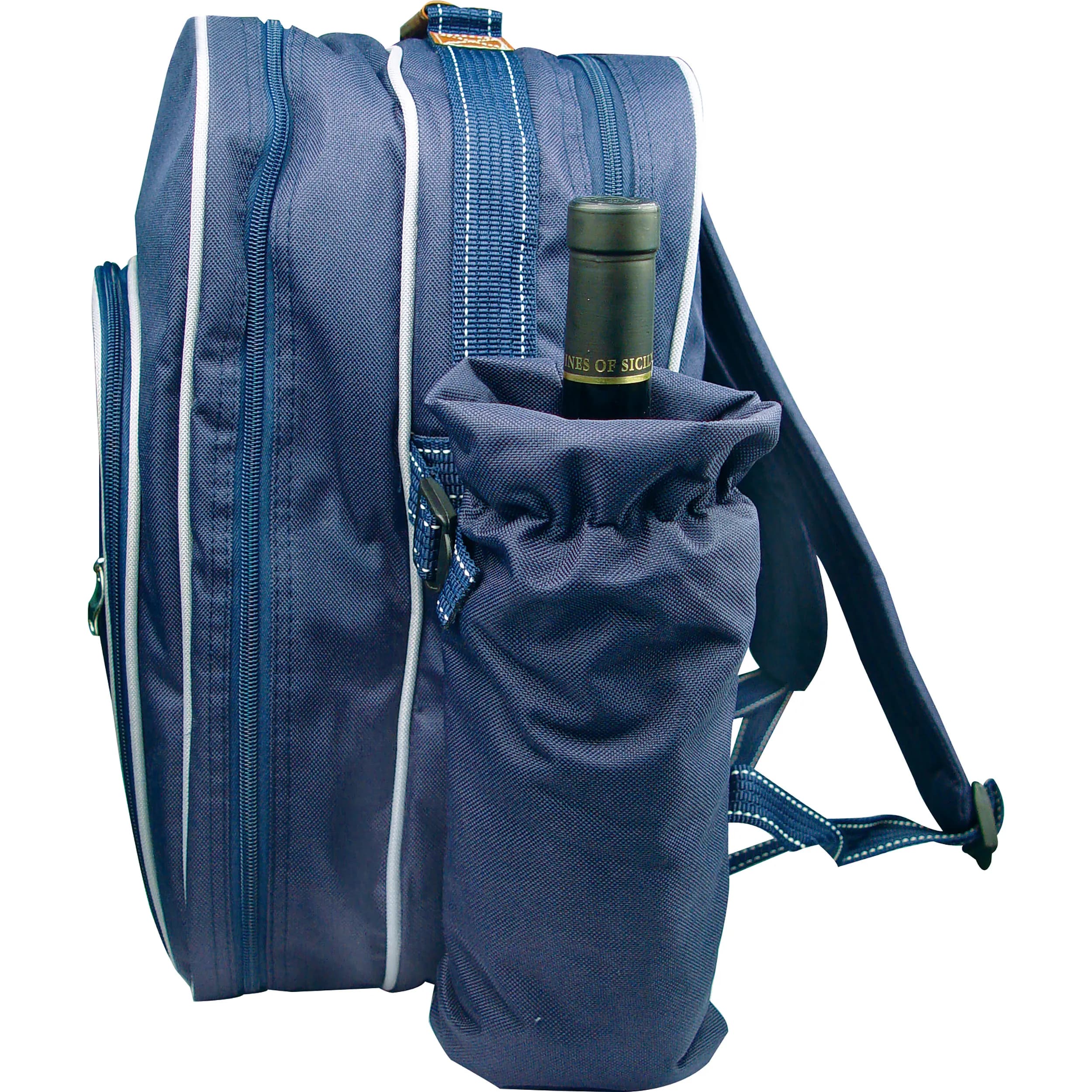 Picknickrucksack aus Polyester für 4 Personen ELLIE - blau