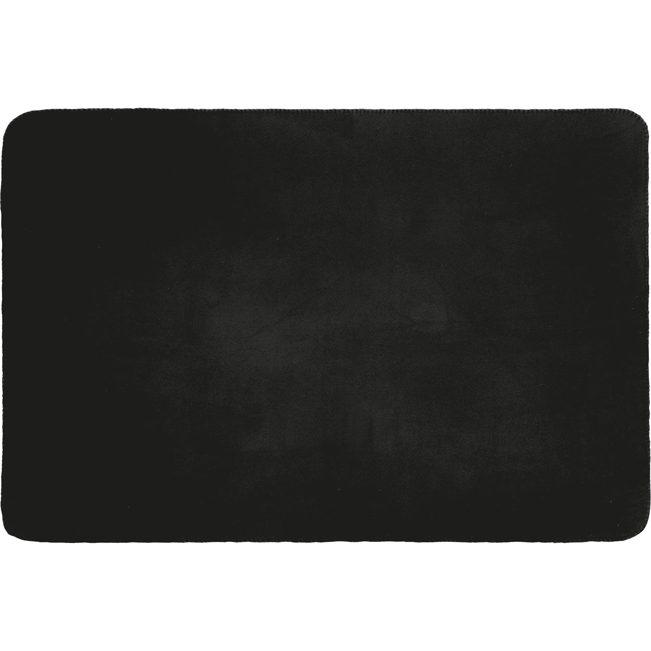 Fleecedecke mit Tragebanderole GIANFRANCO - schwarz