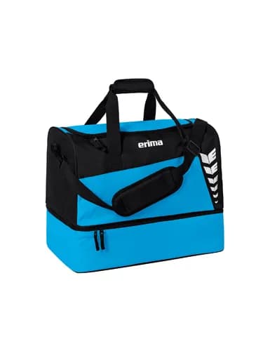 SIX WINGS Sporttasche mit Bodenfach - curacao/schwarz