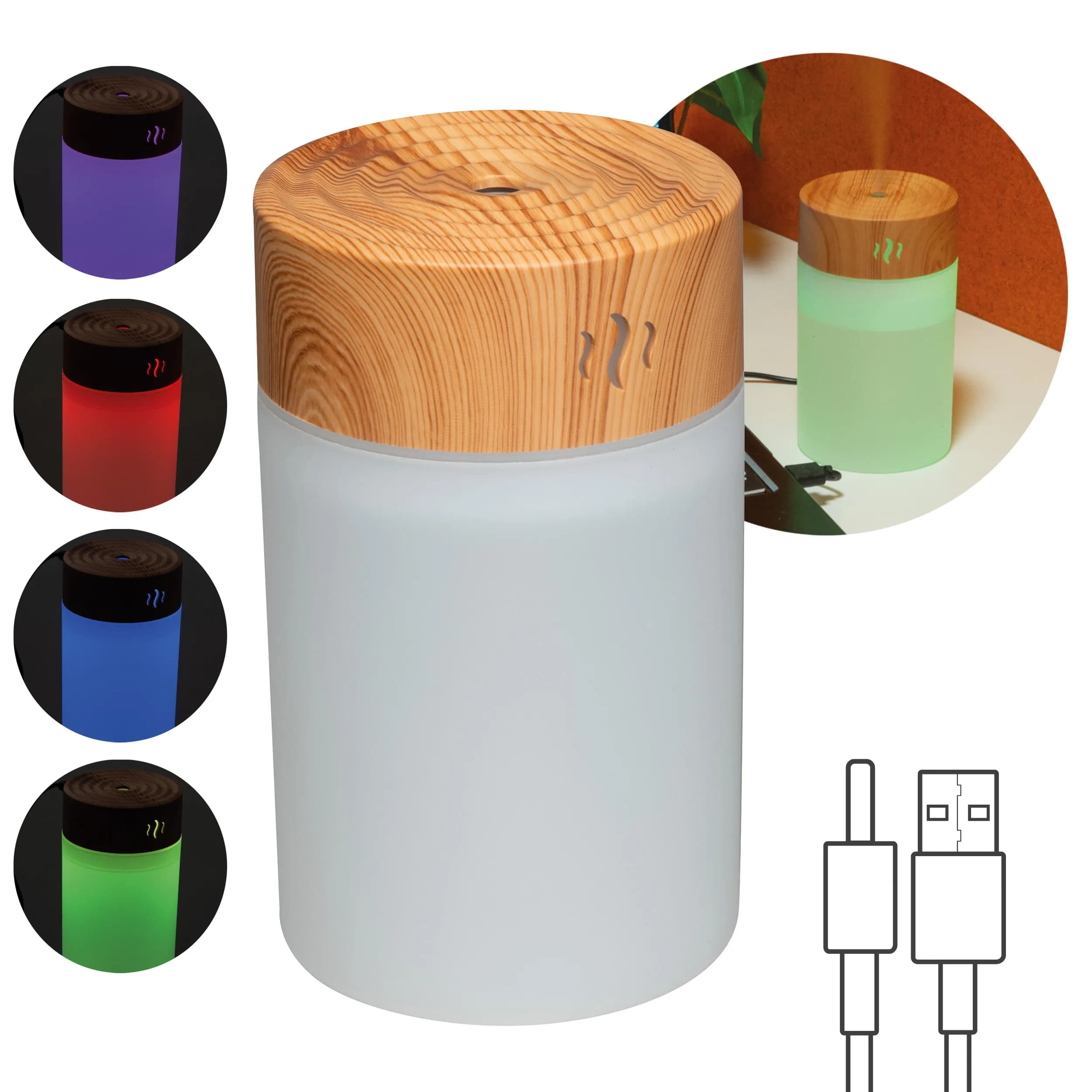 Luftbefeuchter mit LED RENATO - beige