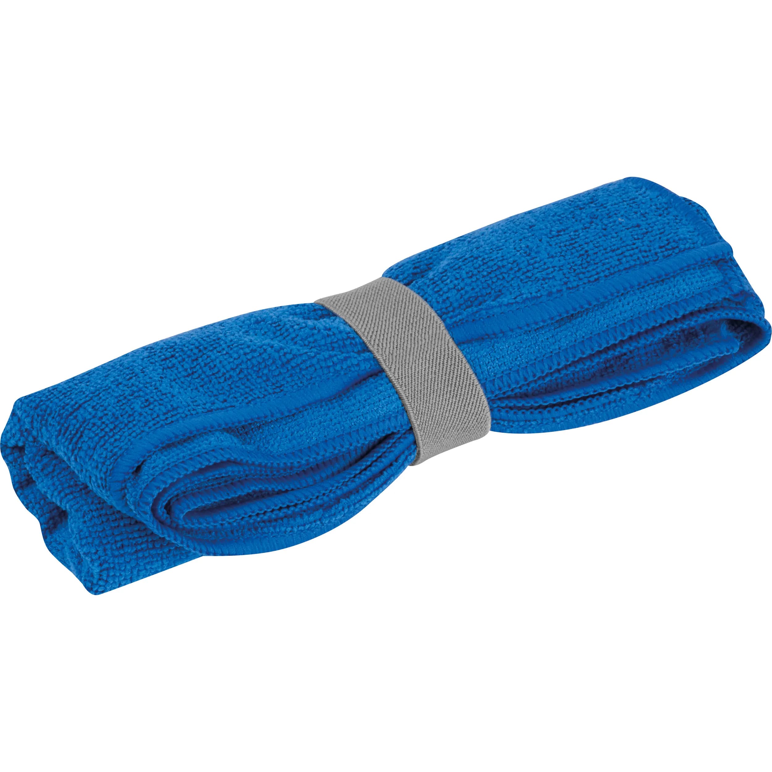 Mikrofaser Handtuch mit Gummiband HUGH - blau