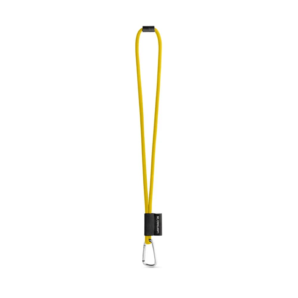 SET Lanyard Tube Long (Ø 7 mm) mit 55 mm D-förmigem Karabiner und Ø 7 mm Sicherheitsverschluss - 75089 - 310 - Gelb