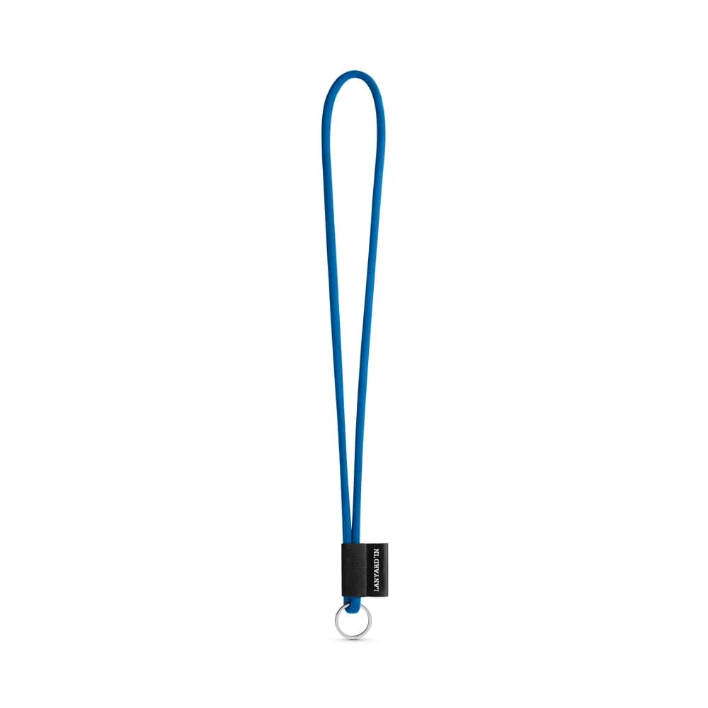 SET Lanyard TUBE Lang (Ø 7 mm) mit Ring Ø 32 mm - 75093 - 303 - Blau