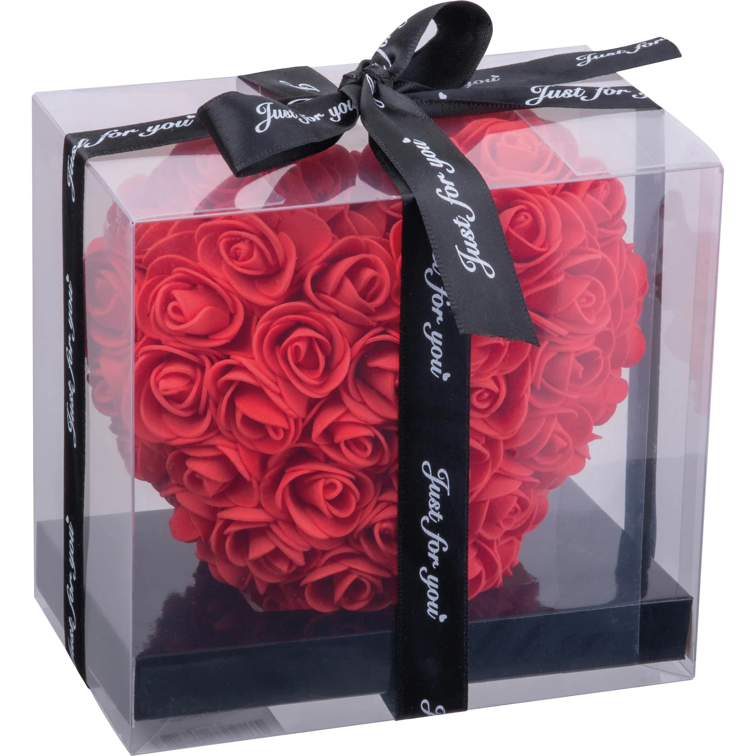 Kunstrosen in Herzform JANICE - rot