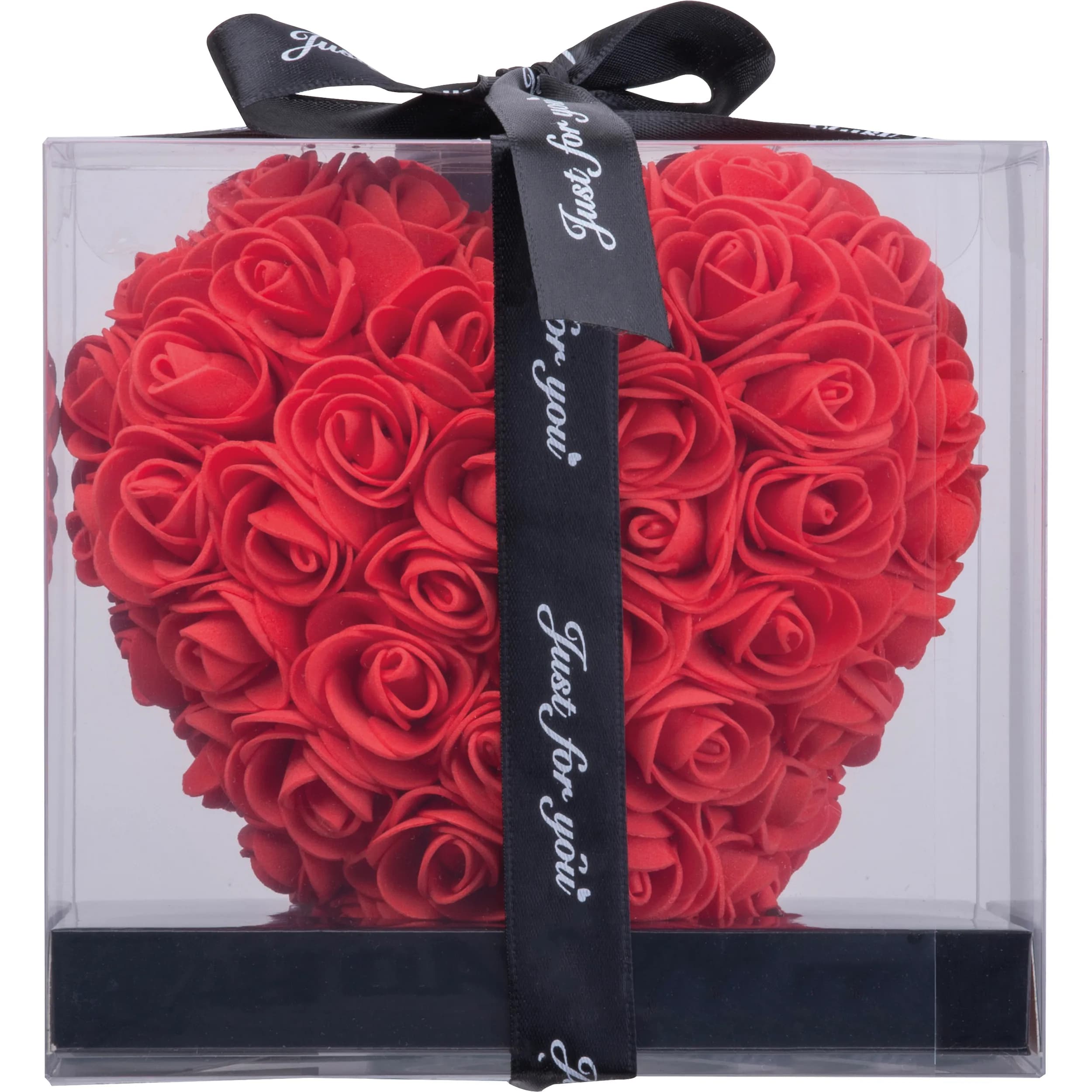 Kunstrosen in Herzform JANICE - rot