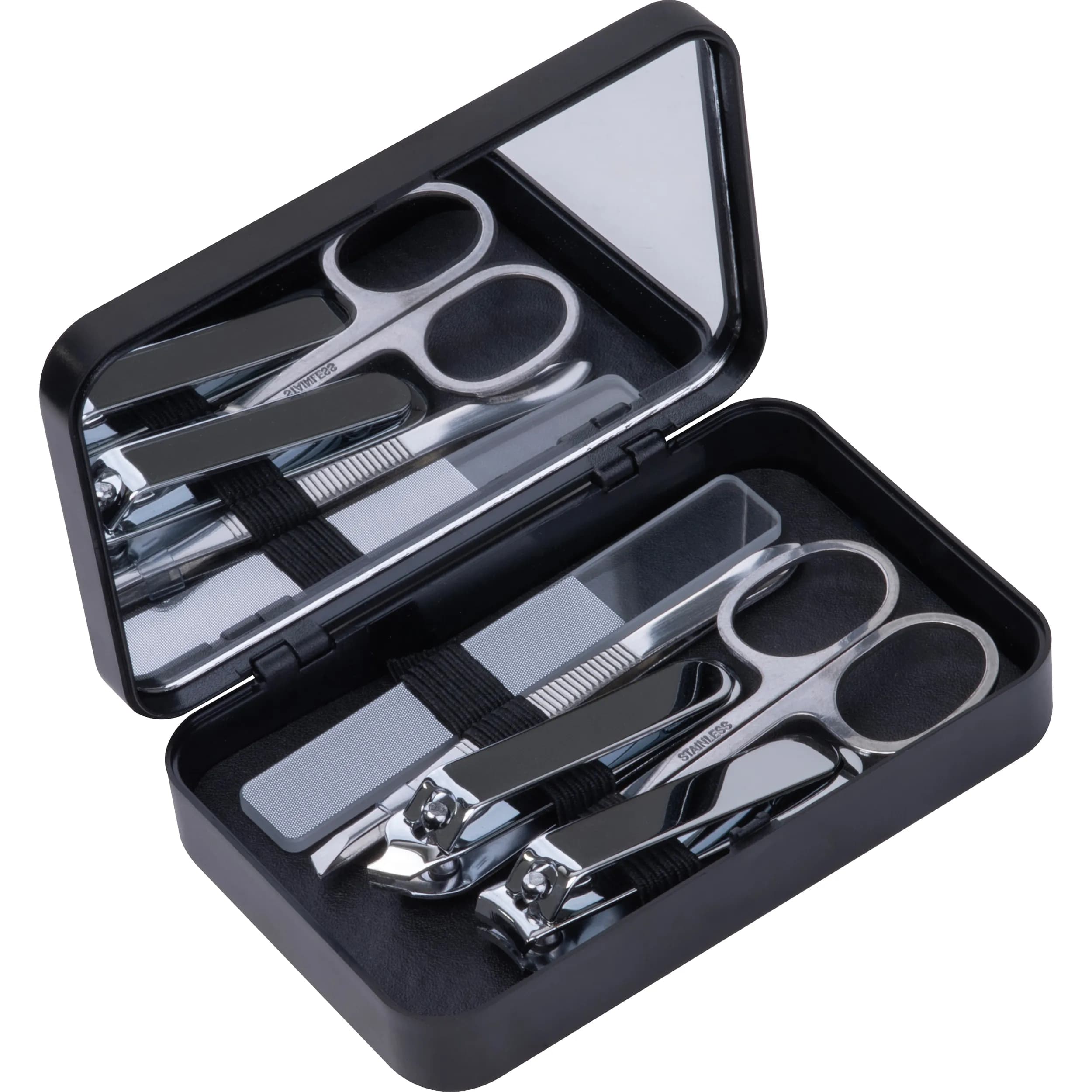 Manikürset mit Spiegel STACY - schwarz