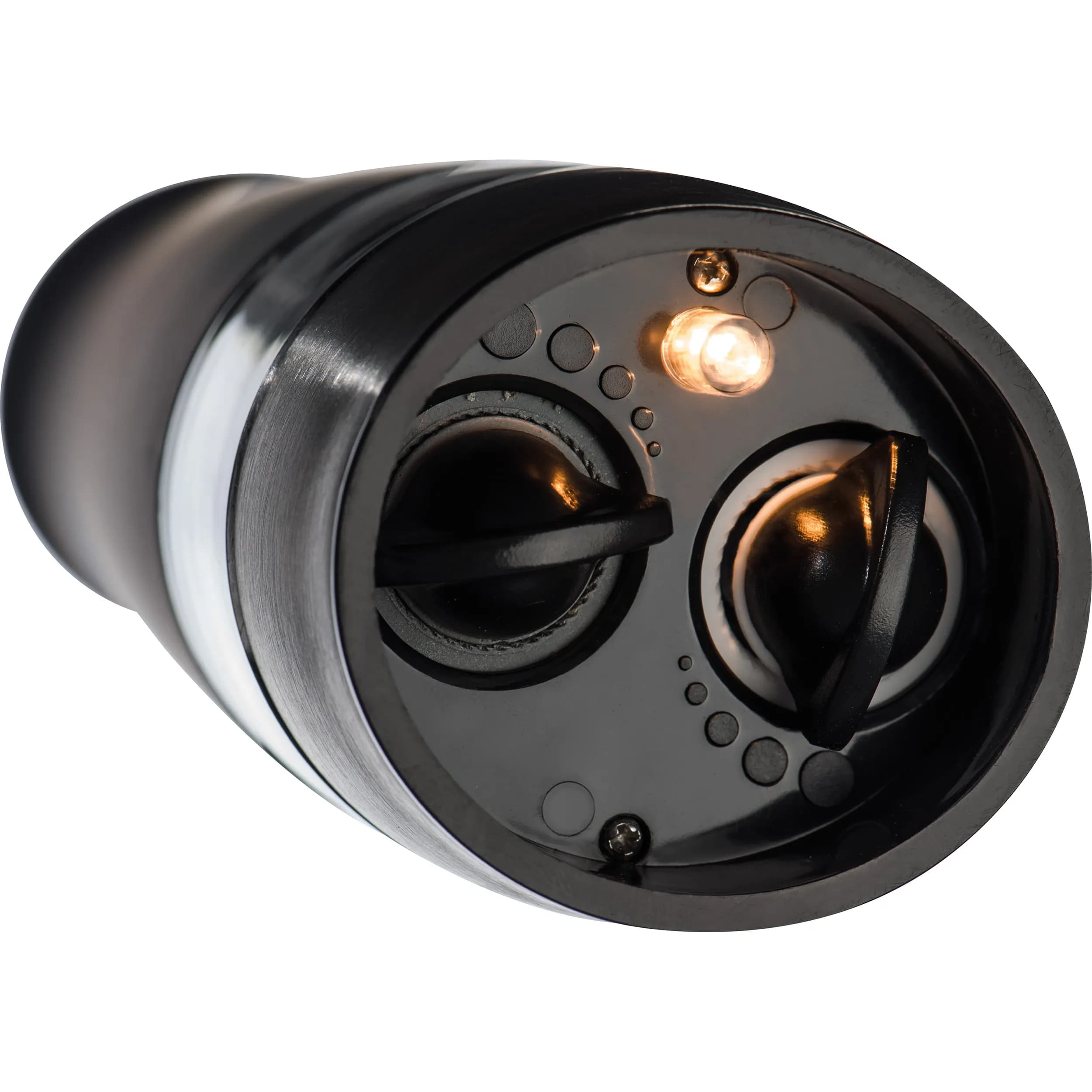 Elektrische Salz- und Pfeffermühle aus Edelstahl OCTAVIO - schwarz