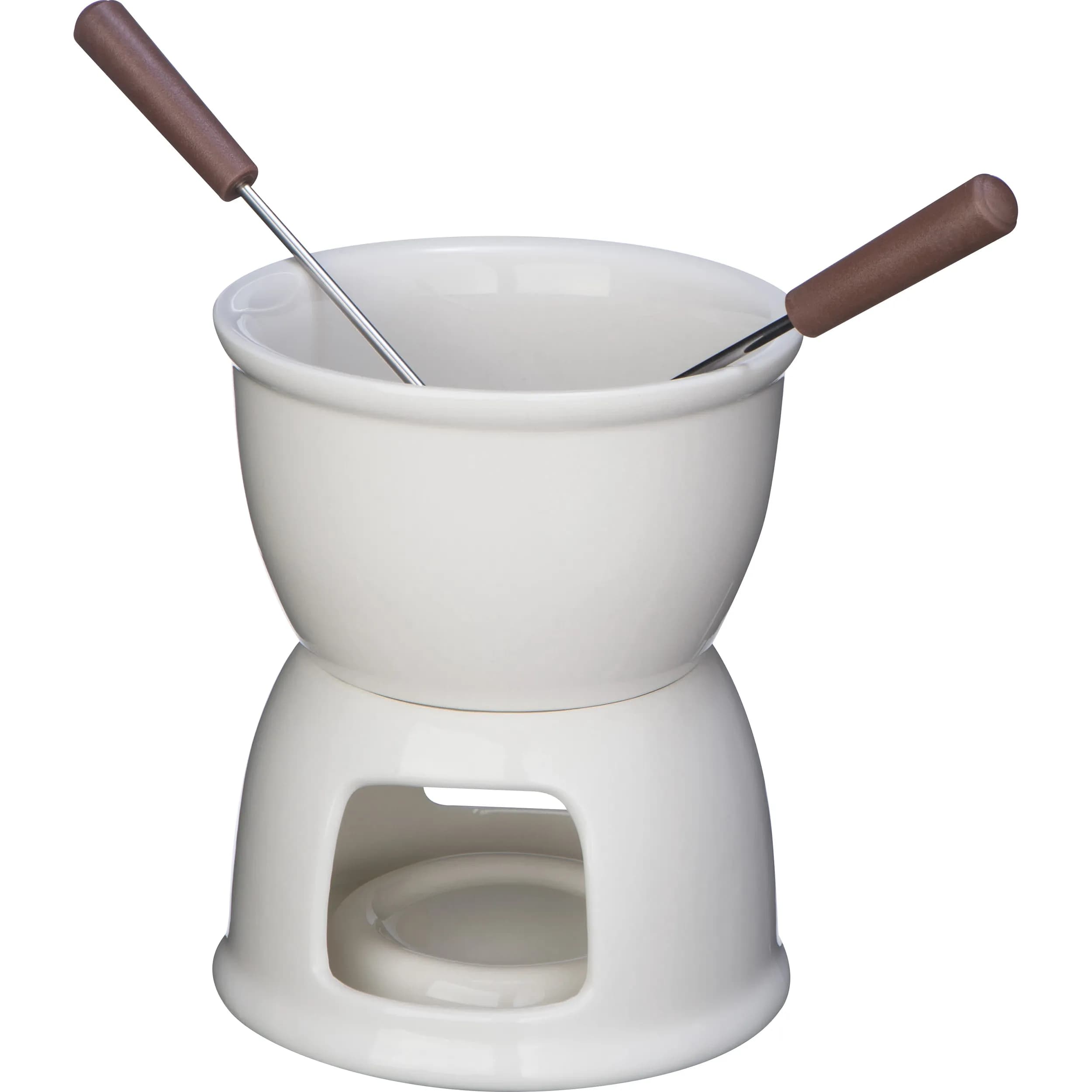 Schoko Fondue Set MINNA - weiss