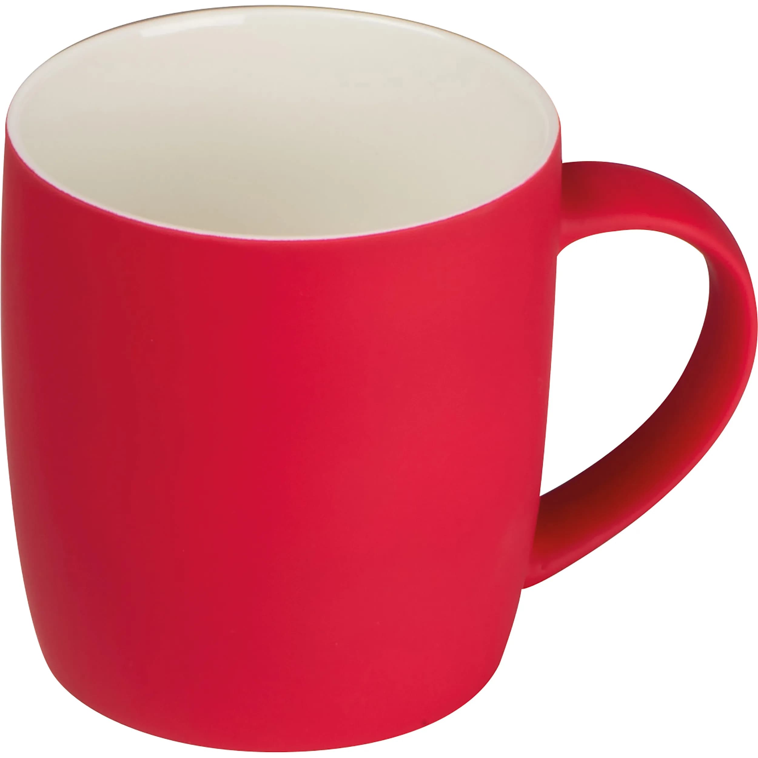 Tasse aus Porzellan, außen gummiert, 300ml ULF - rot