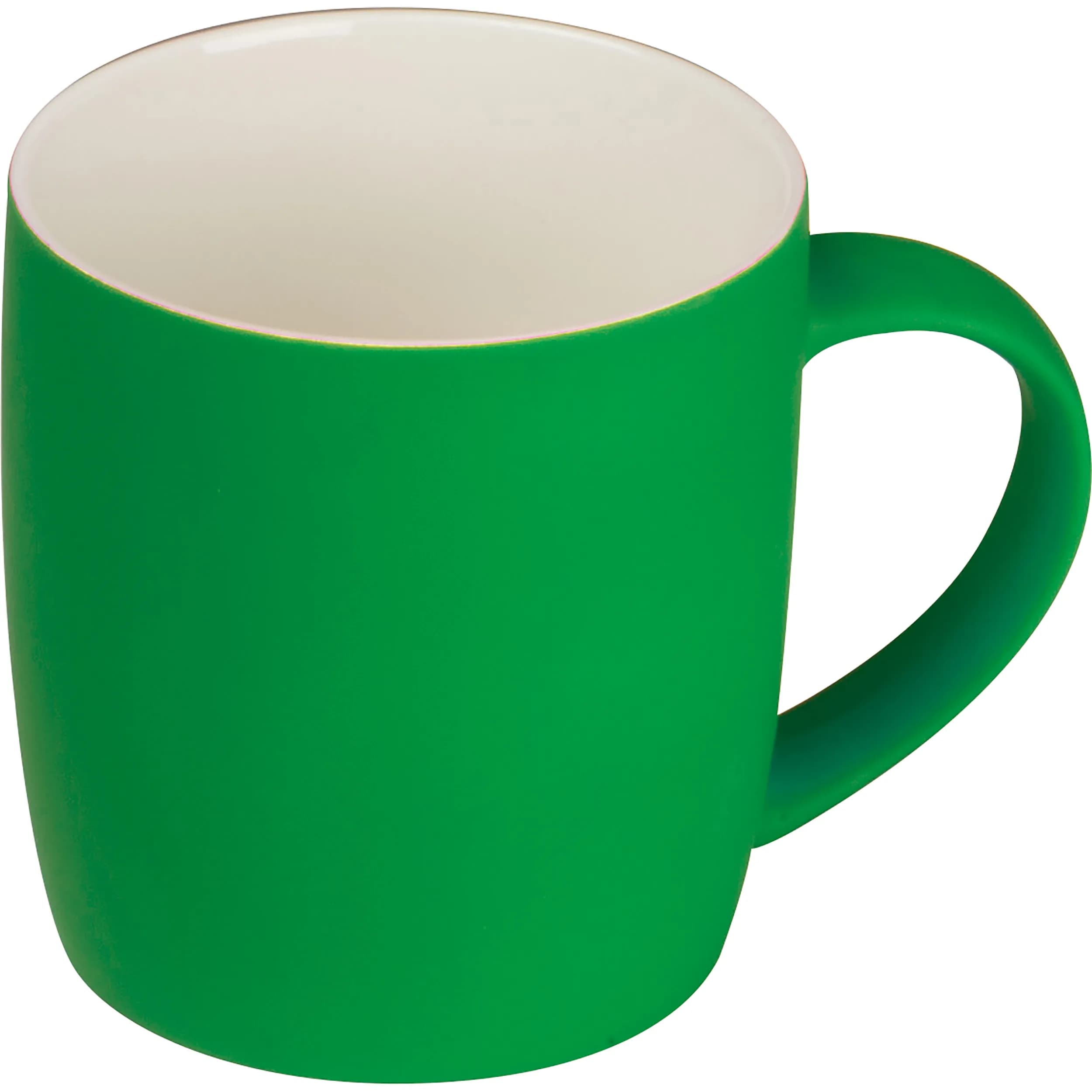 Tasse aus Porzellan, außen gummiert, 300ml ULF - grün