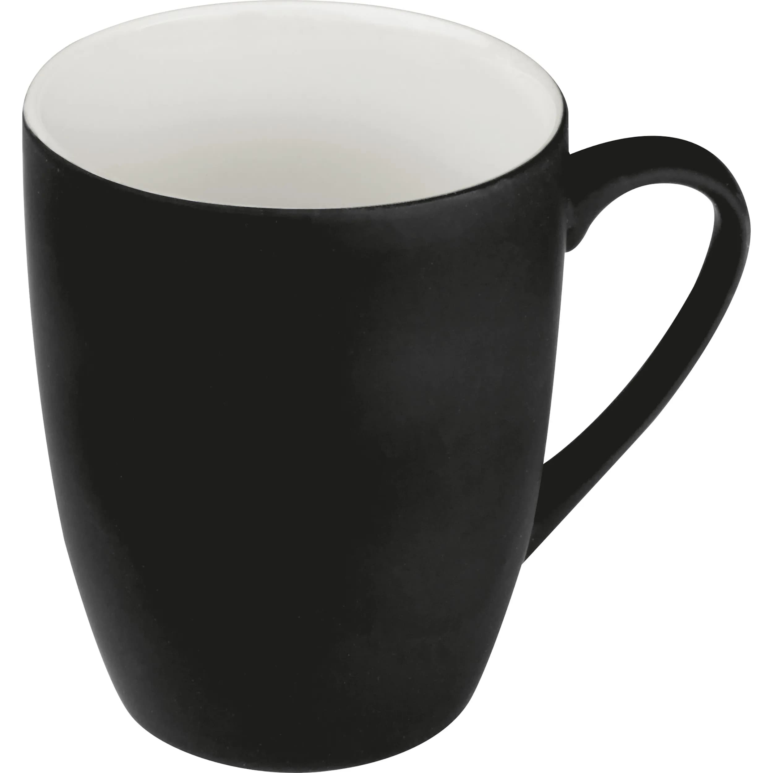 Tasse aus Porzellan, außen gummiert, 300ml JUDYTA - schwarz