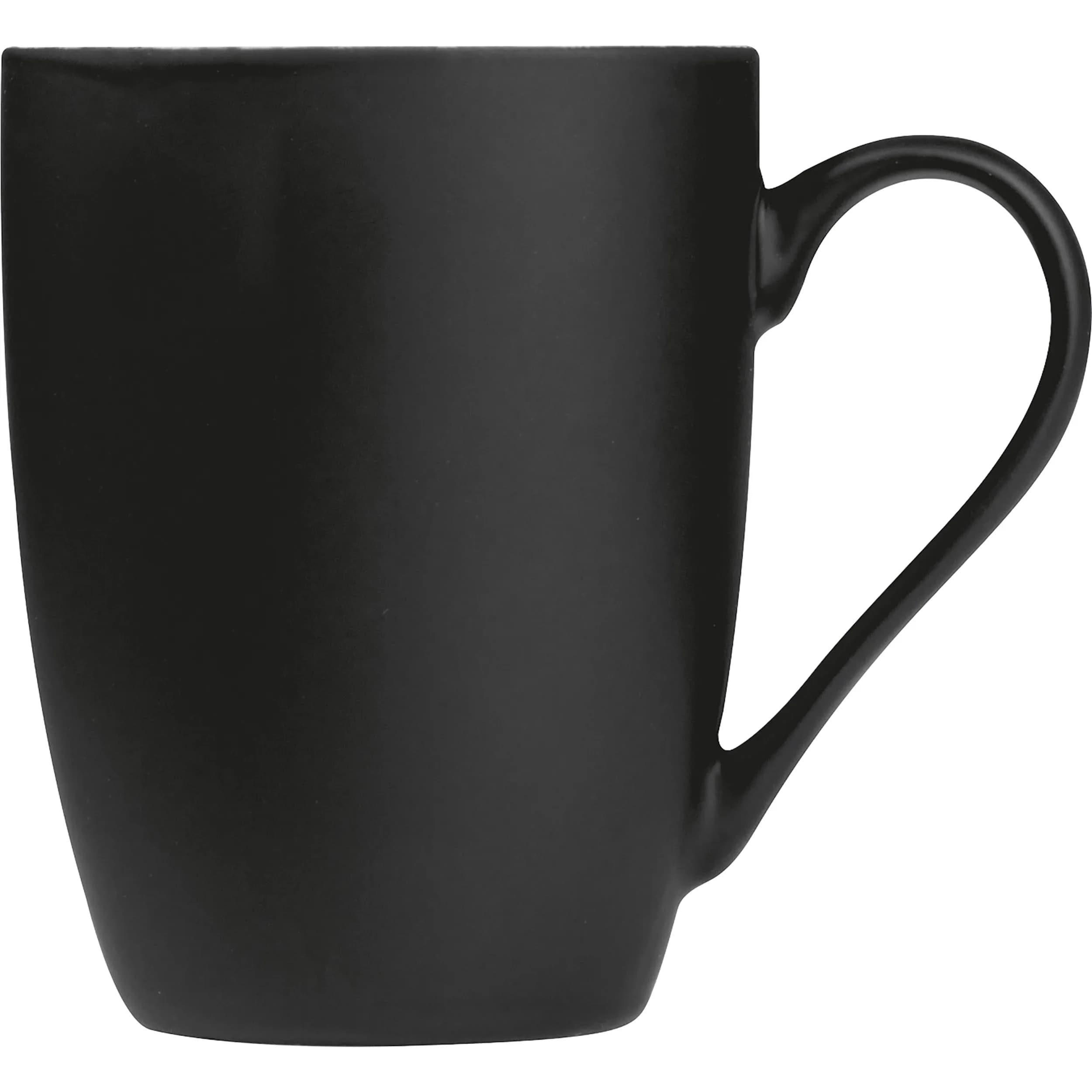 Tasse aus Porzellan, außen gummiert, 300ml JUDYTA - schwarz