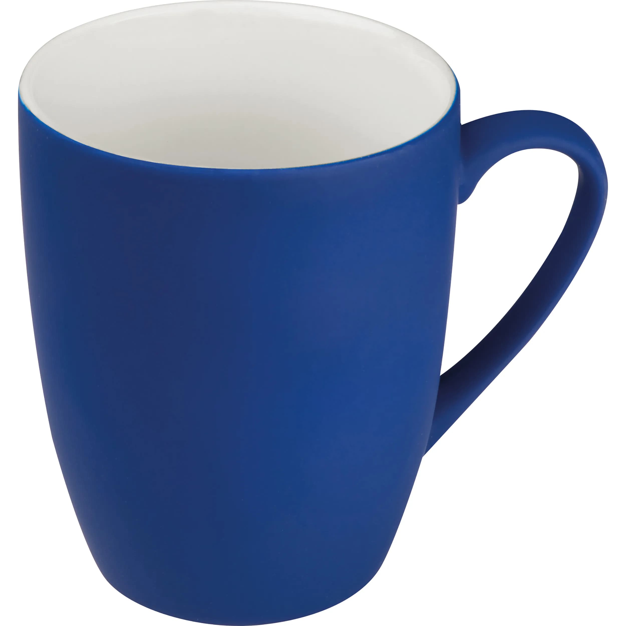 Tasse aus Porzellan, außen gummiert, 300ml JUDYTA - blau