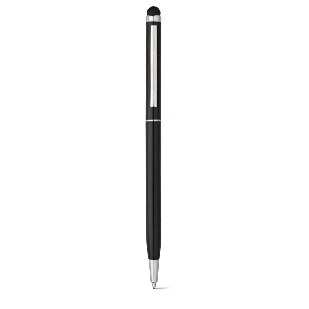 Kugelschreiber aus Aluminium mit Touchpen-Spitze - ZOE BK - Schwarz