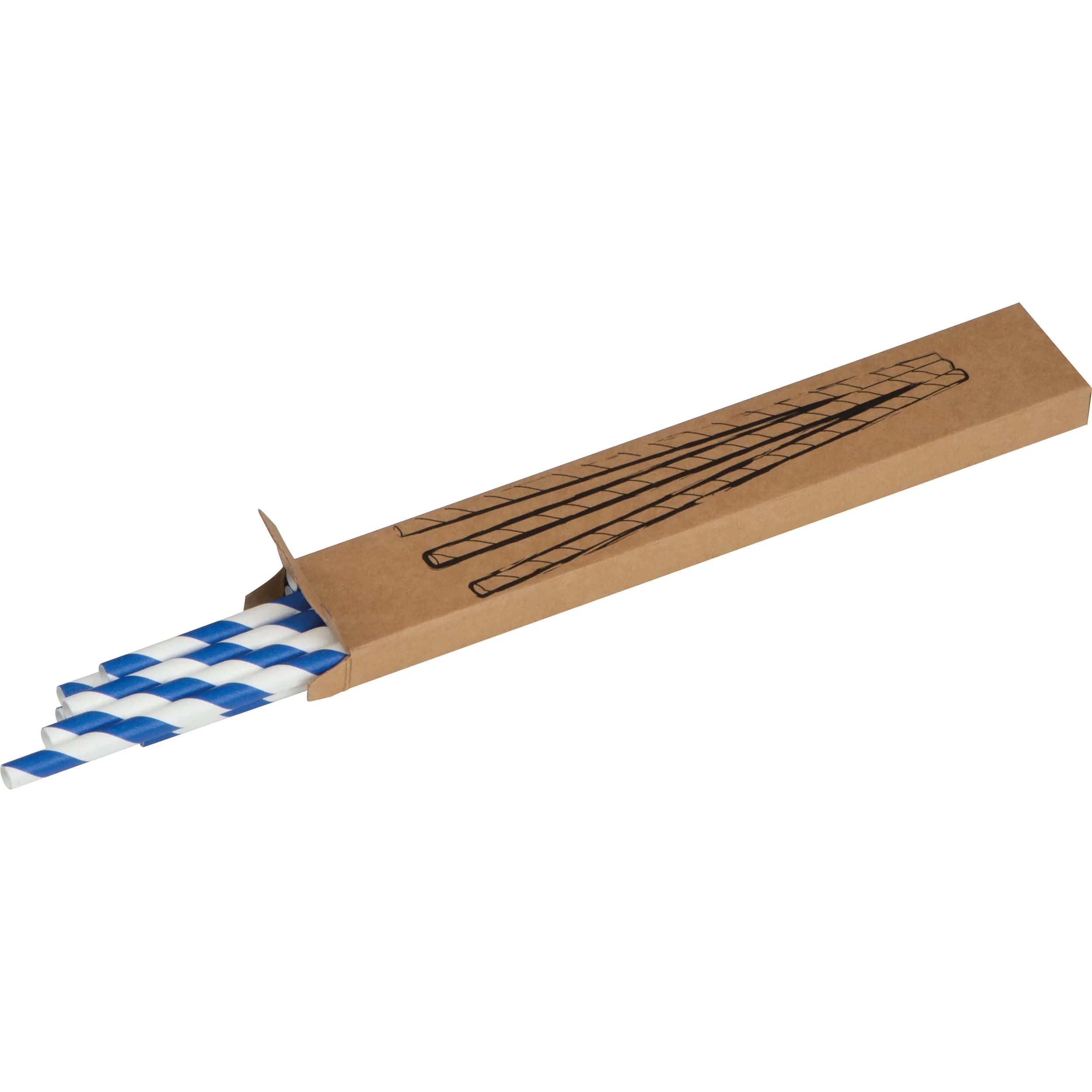 Trinkhalme 10 Stück LINA - blau