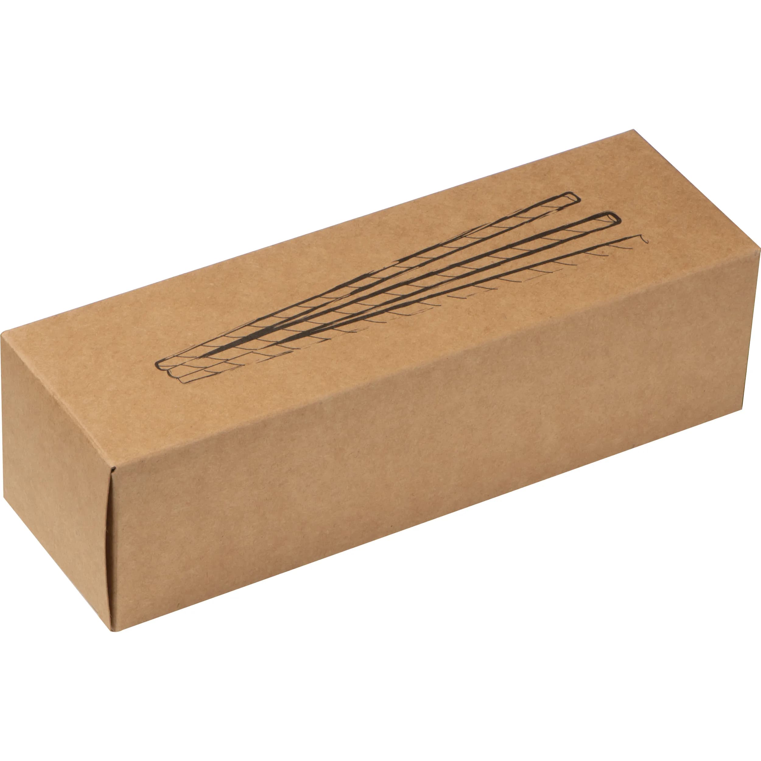 100er Set Trinkhalme aus Papier CARTER - braun