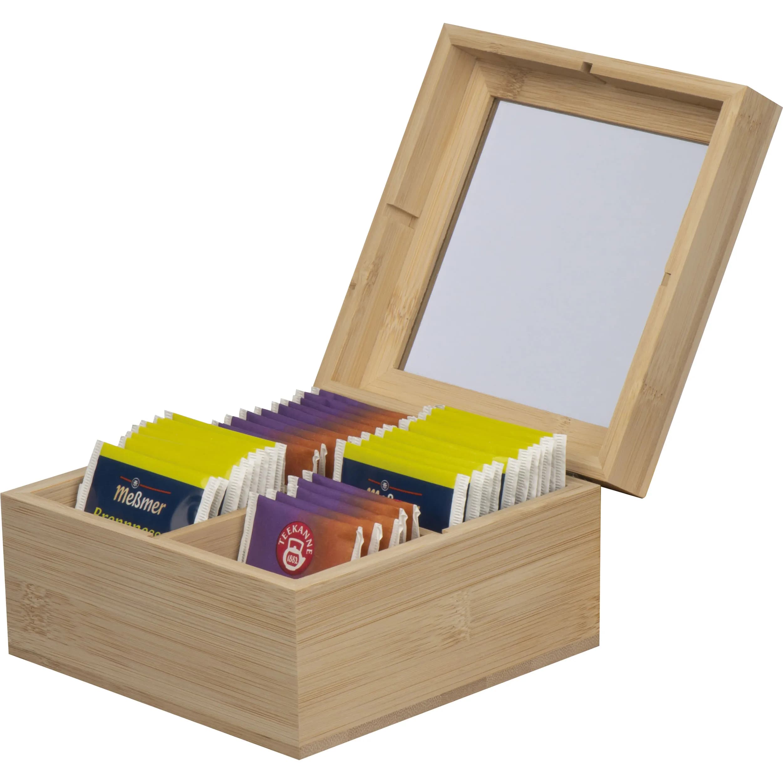 Teebox aus Bambus für 40 Teebeutel SIMONETTA - beige