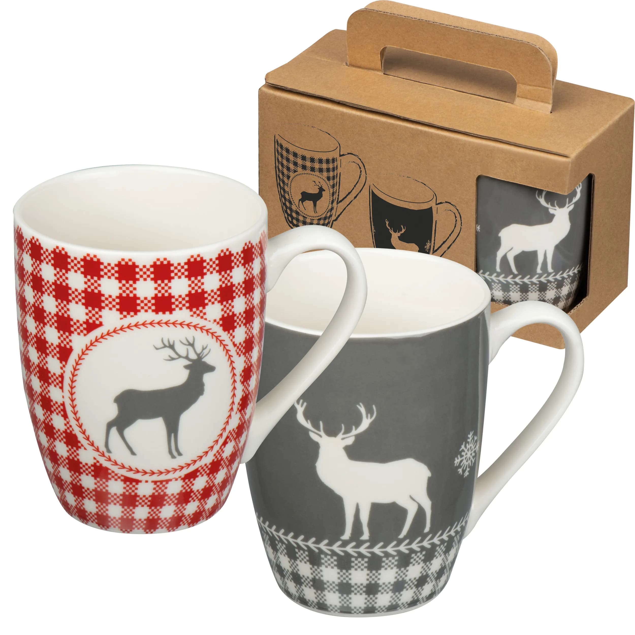 Set aus 2 Weihnachtstassen ARMIN - mehrfarbig