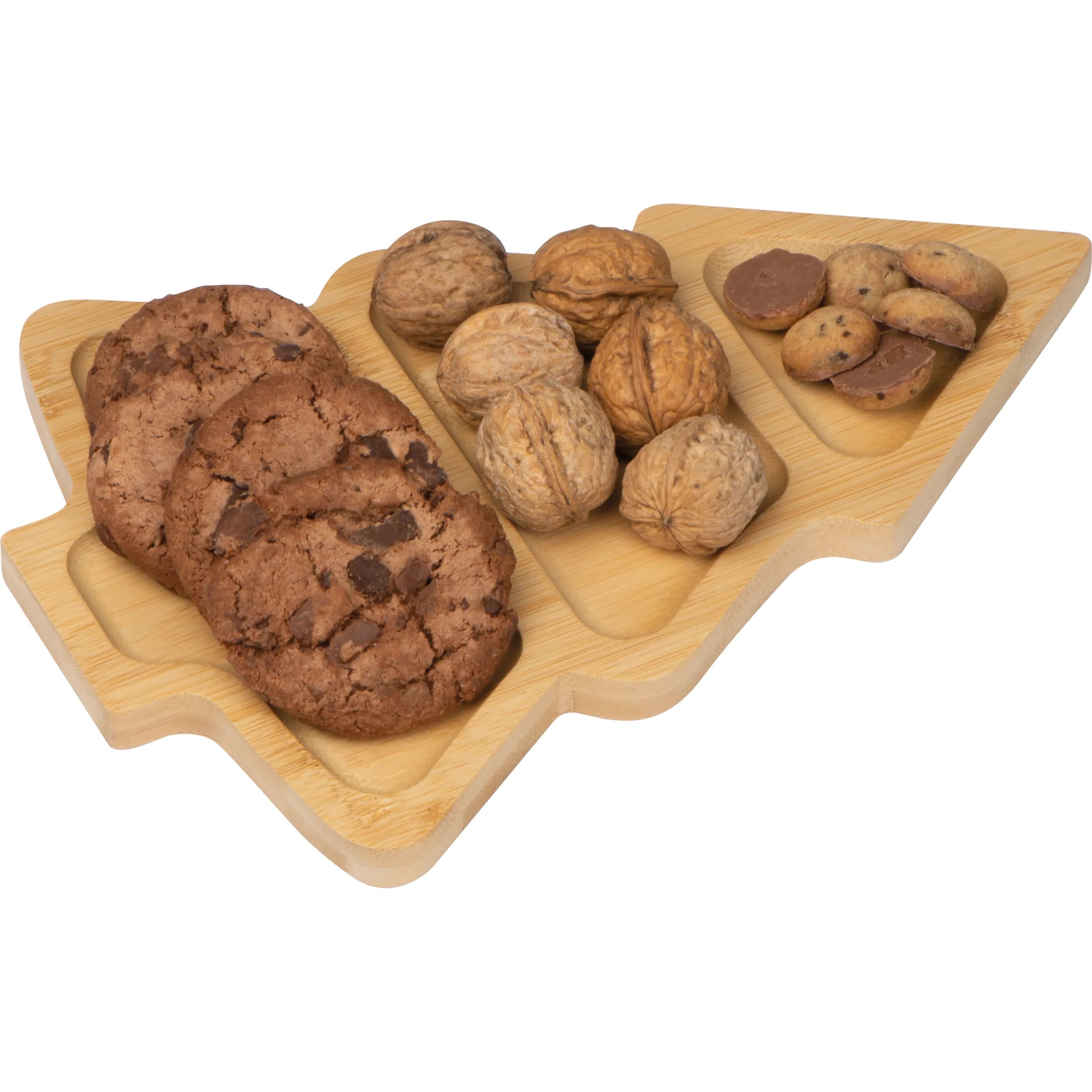 Bambusbrett für Snacks CLARA - beige