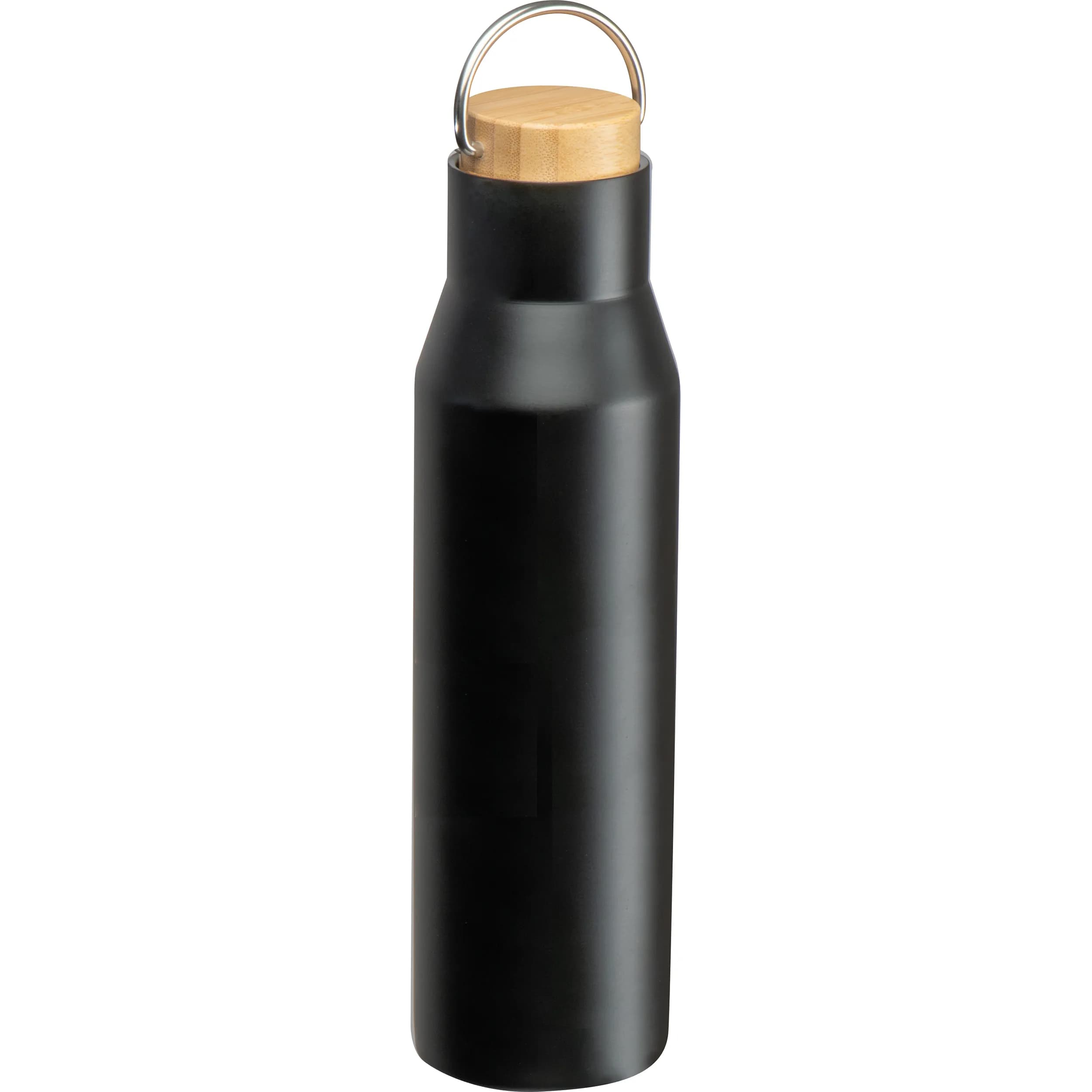 Vakuum Trinkflasche aus recyceltem Edelstahl MIRELLA - schwarz