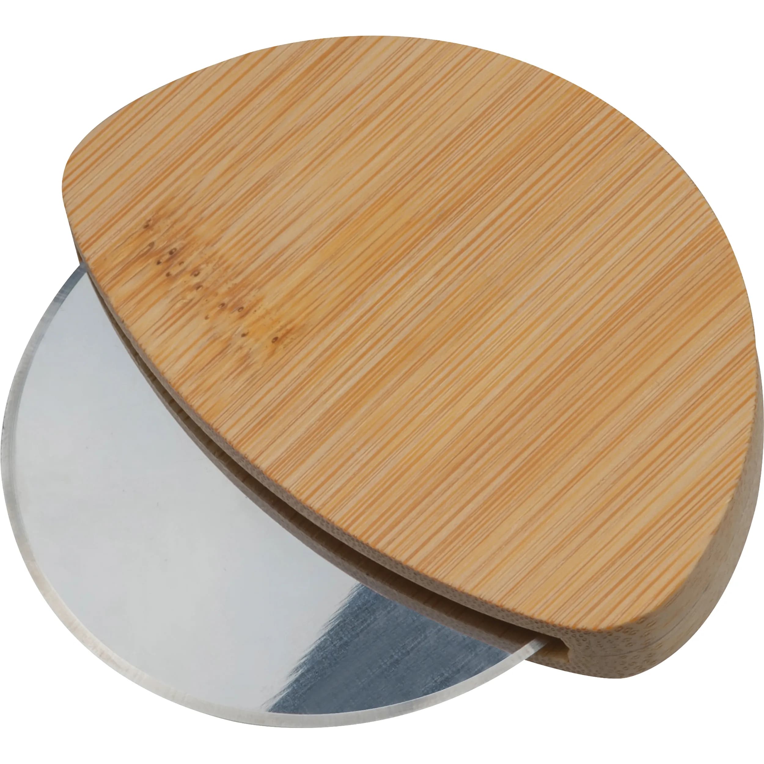 Pizzaschneider aus Bambus  VIOLET - beige